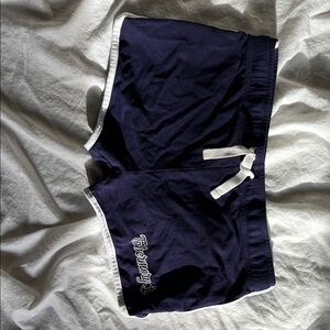 Navy Lounge Shorts with White Trim